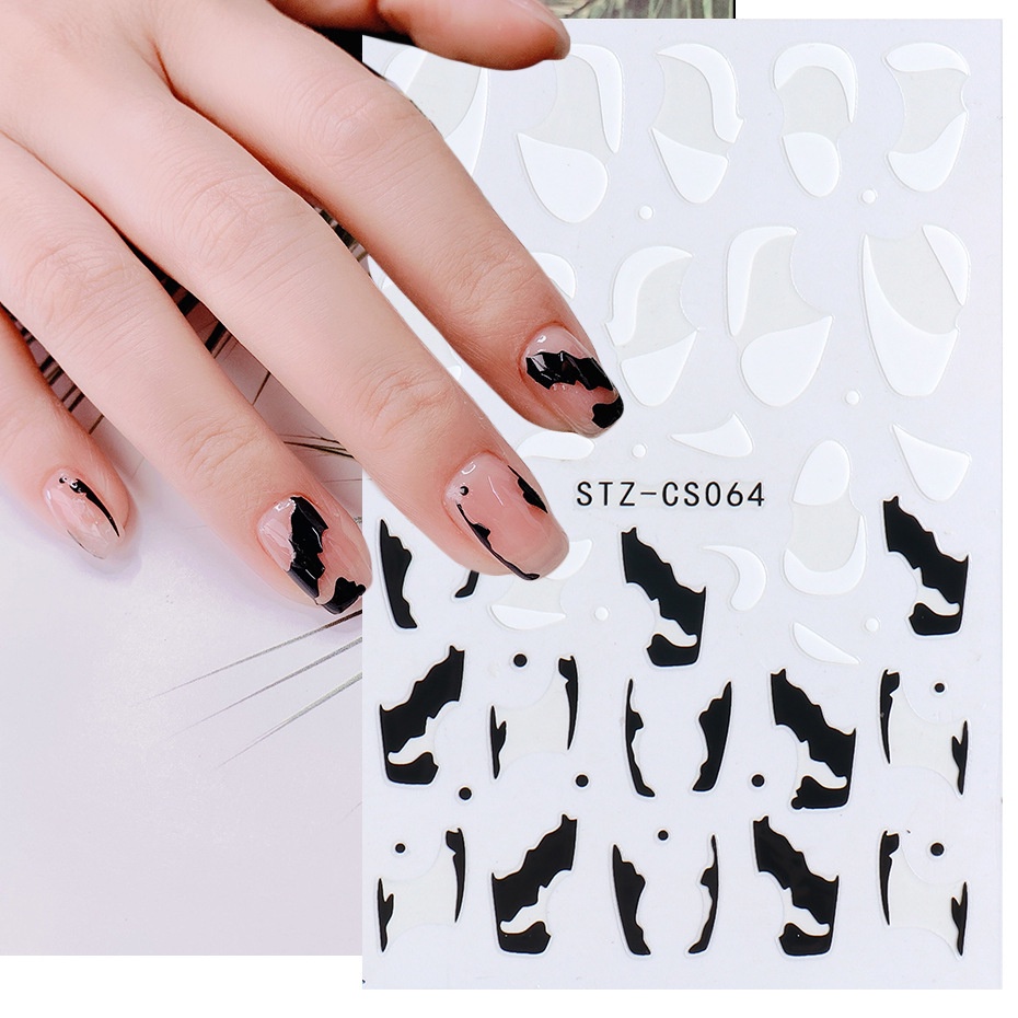 Nhãn Dán Móng Tay Lò Xo 2022 Kiểu Graffiti Mặt Cười Phong Cách Anh Quốc Họa Tiết Ngọn Lửa Trái Cây Graffiti 3D Mới