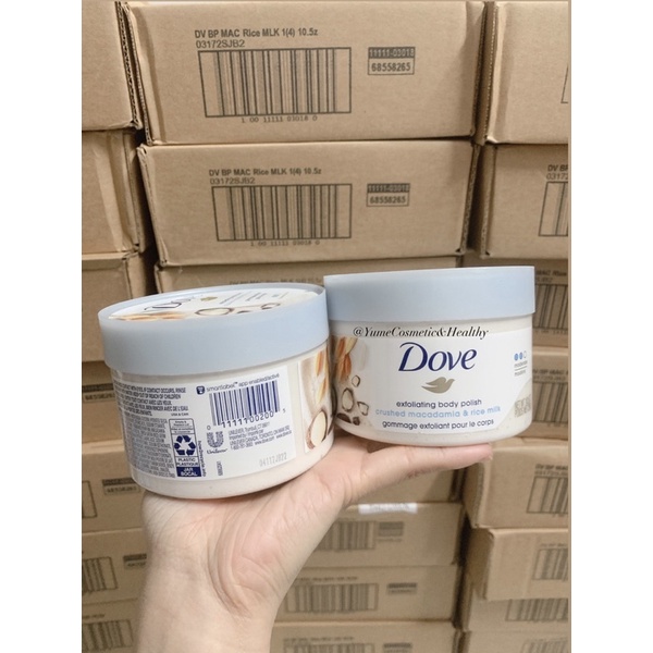 Kem tẩy tế bào chết cho body Dove bản Mỹ 298gr