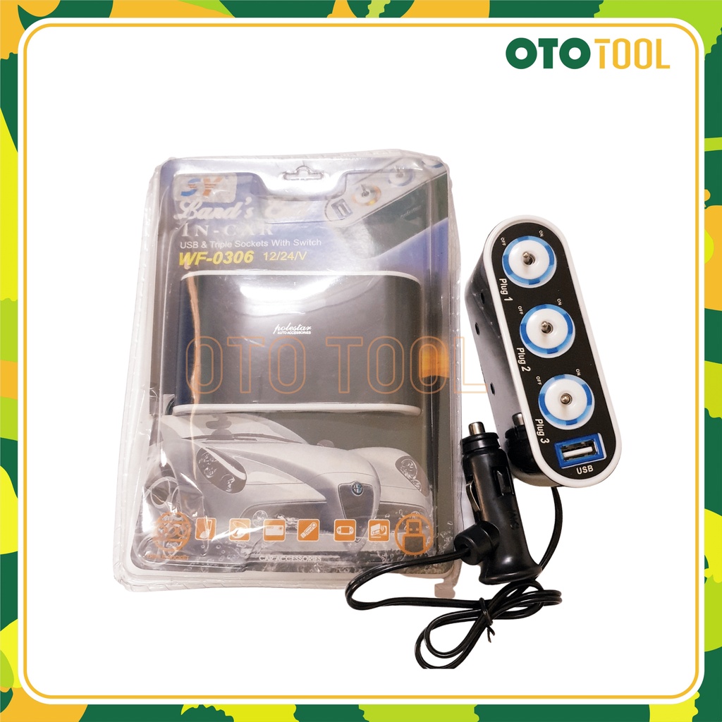 Tẩu sạc trên xe ô tô  OTO TOOL P01