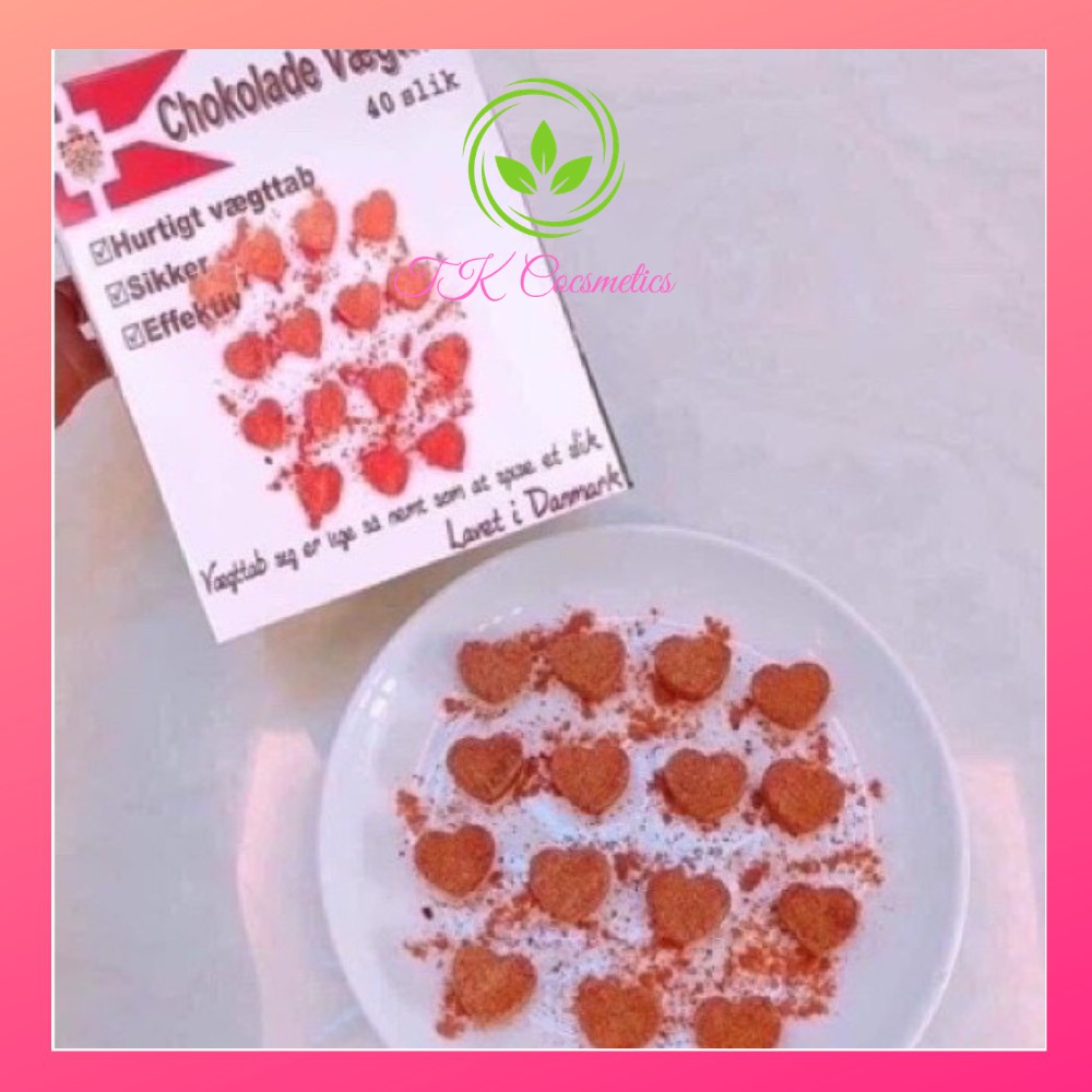 [ Mua 1 tặng Voucher 20k, tặng 1 Mask Collagen 40k] Kẹo Giảm Cân, Socola giảm cân Đan Mạch - Chokolade Veagtab | Thế Giới Skin Care