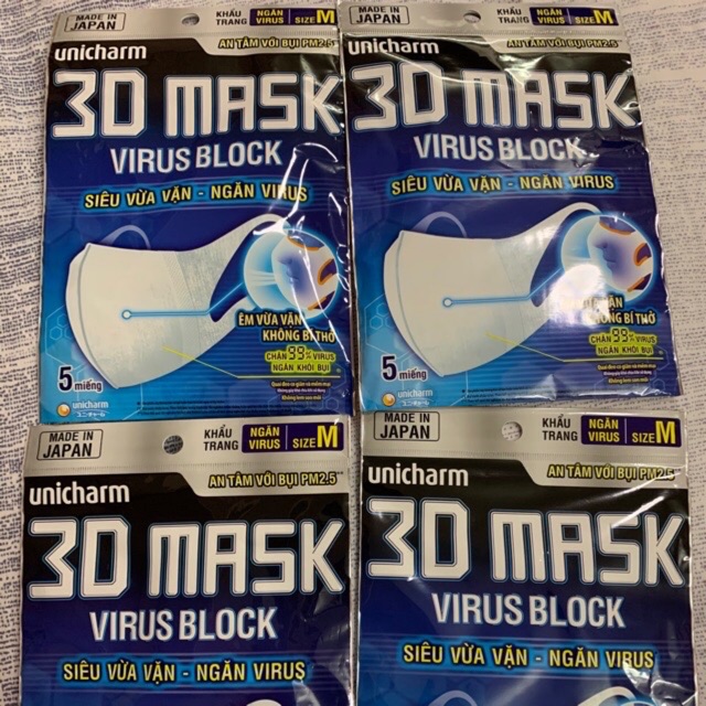 Khẩu trang 3D Mask ngăn khói bụi/ ngăn virut