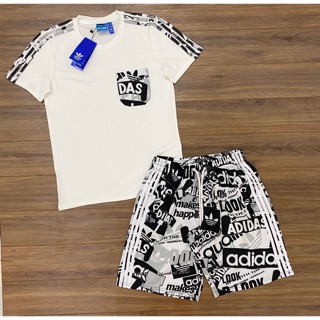 Bộ hè thể thao Adidas phối túi hot trend 2020 - Bộ hè nam