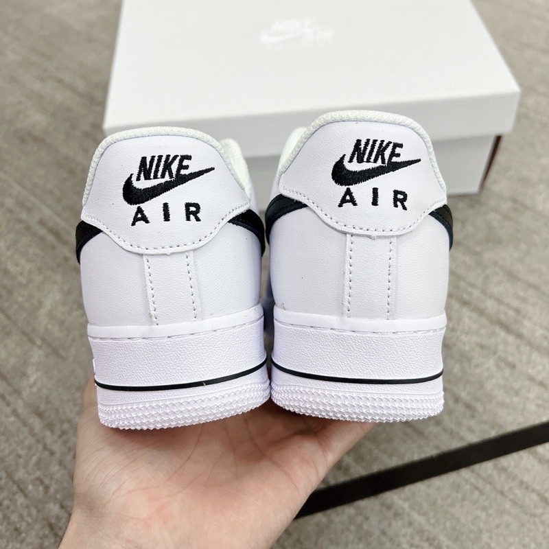 Giày Nike AF1 Force 1 Trắng Vệt Đen - Giày Sneaker AF1 Thể Thao Nam Nữ Đen Tích Trắng White Black Cổ Thấp Hàng Cao Cấp!