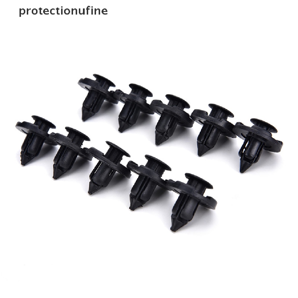 Bộ 50 Đinh Tán Nhựa 8mm Màu Đen Cho Xe Hơi Fender