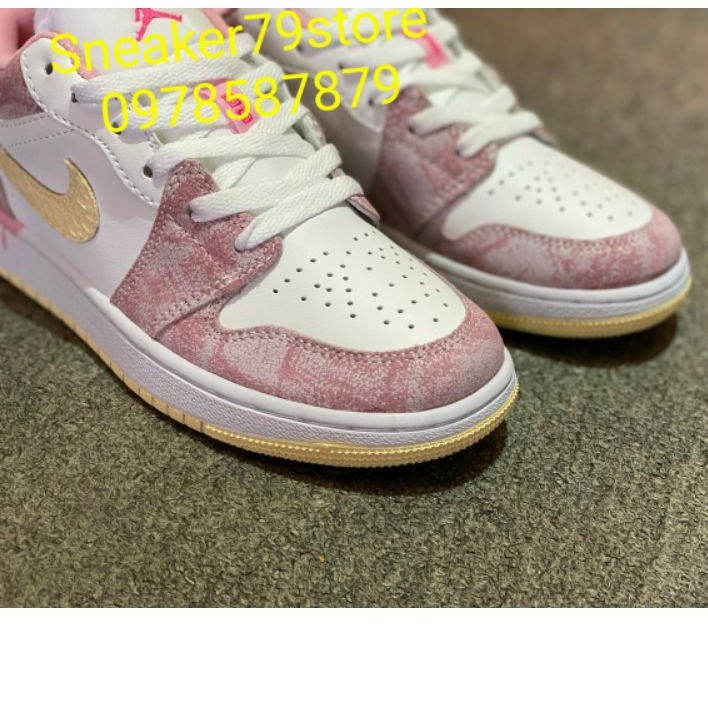 Giày Nike Air Jordan 1 Low Strawberry Ice Cream CW7104-601 Women  Hình Ảnh Độc Quyền
