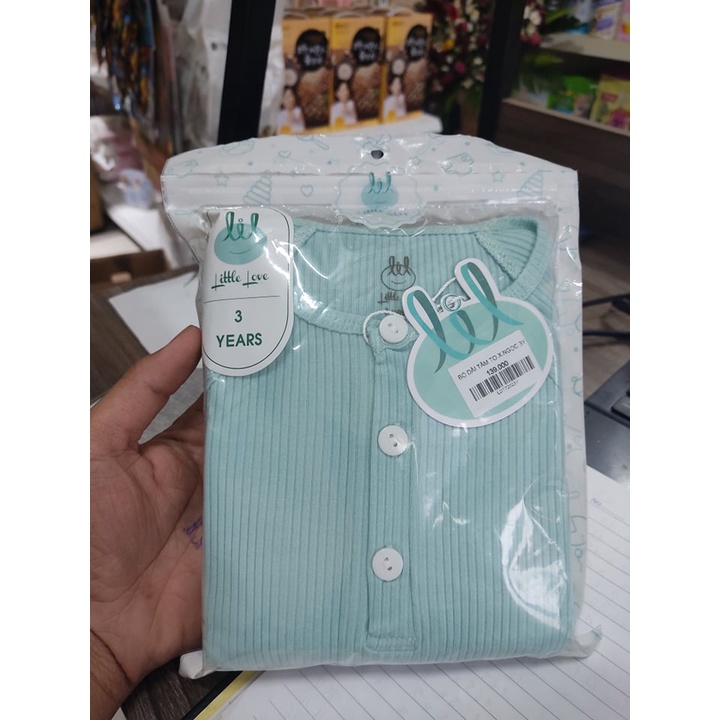 ✔️ Bộ dài tay Tăm to cộc xô Little love  -LDT72021824 -  Babystore