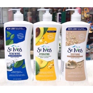 Sữa dưỡng thể toàn thân body lotion st ives hương yến mạch, hương bơ vàng, collagen 621ml
