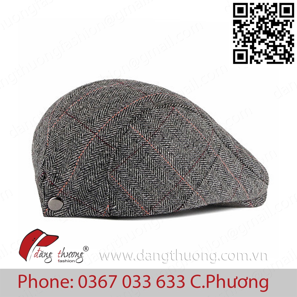 Mũ nồi nam bere beret trung niên cao tuổi nỉ dạ