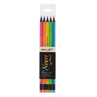 Vỉ 5 cây bút chì 2B Thiên Long Neon GP C01