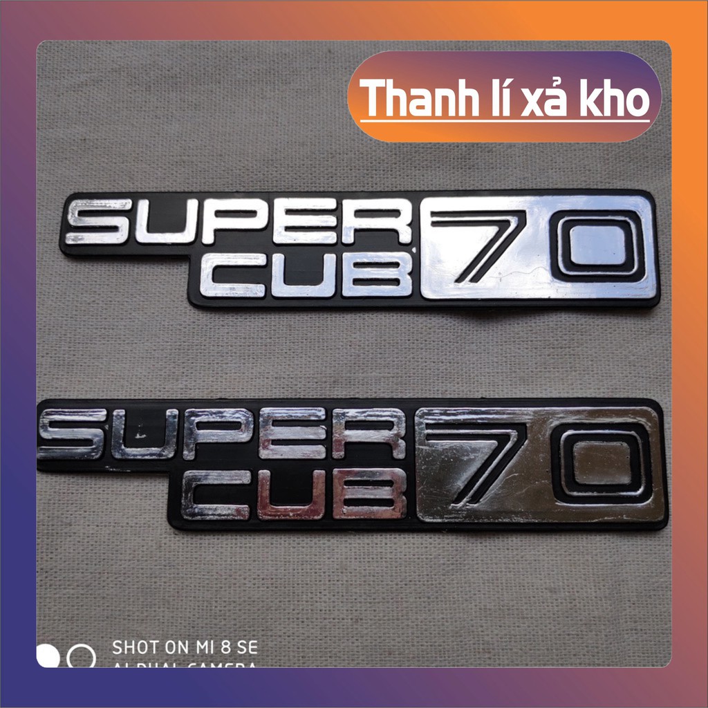 [ XẢ HẾT KHO ] BỘ TEM TRANG TRÍ XE SUPER CUB CHỮ NỔI MỘT THỜI LỪNG LẪY (SIÊU XE CUB)