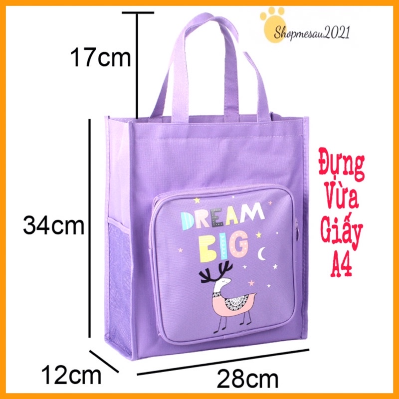 Túi đi học thêm kèm ví đựng bút cho bé trai và bé gái