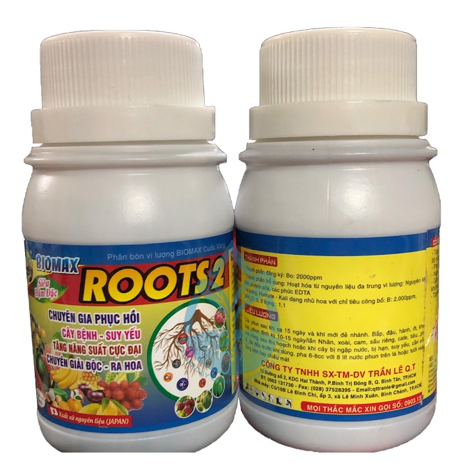 Phân bón lá Kích Ra Rễ ROOTS 2  - Biomax Cuốc Vàng