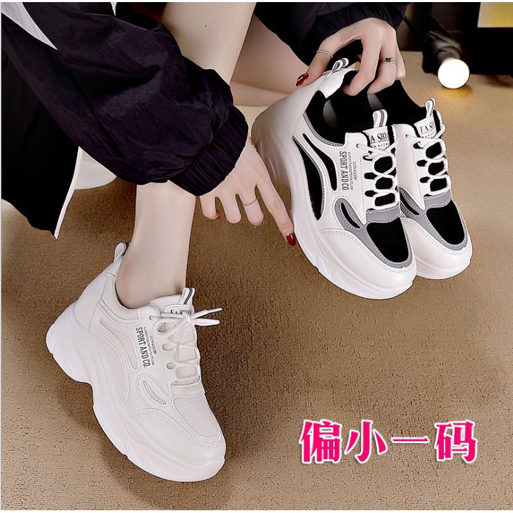 (VIDEO thật) Giày thể thao nữ độn đế 6 cm siêu cao Andco siêu nhẹ