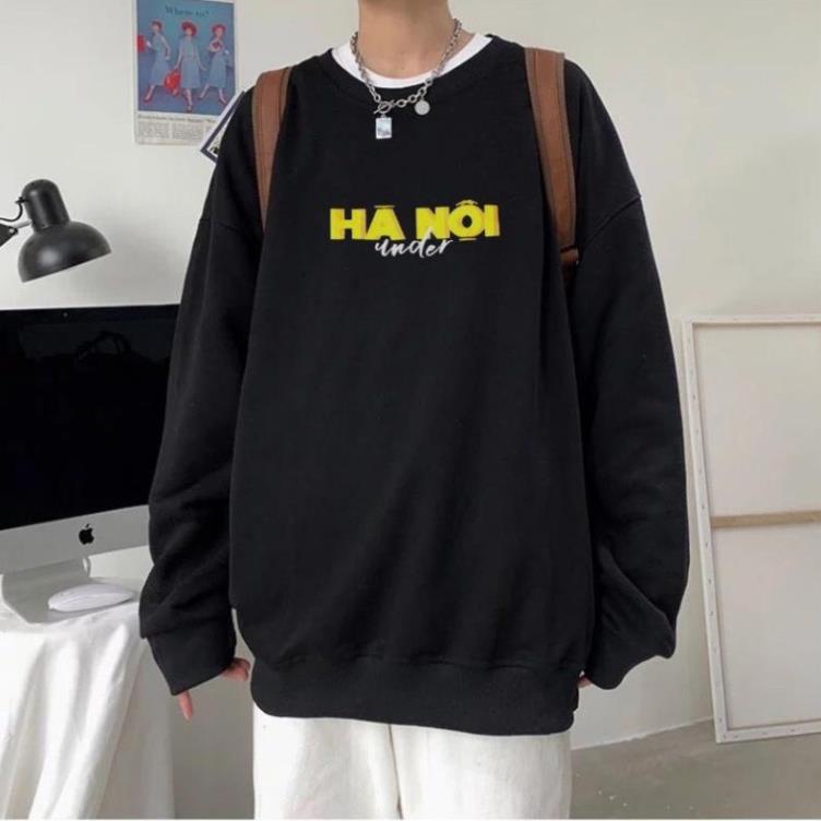 Áo Nỉ Hoodie Hà Nội nữ unisex tay dài - Áo Sweater Nữ Unisex- In Hình Local Brand U.N.D.E.R Hà Nội