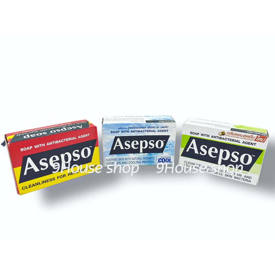 01 Xà phòng Kháng Khuẩn Asepso 80gram Thái Lan (Hãng Thụy Sĩ)