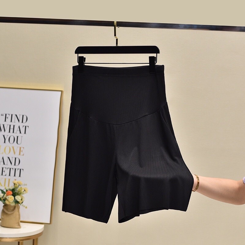 Quần bầu ngố tăm mùa hè ống rộng suông có chun chỉnh bụng thiết kế cao cấp