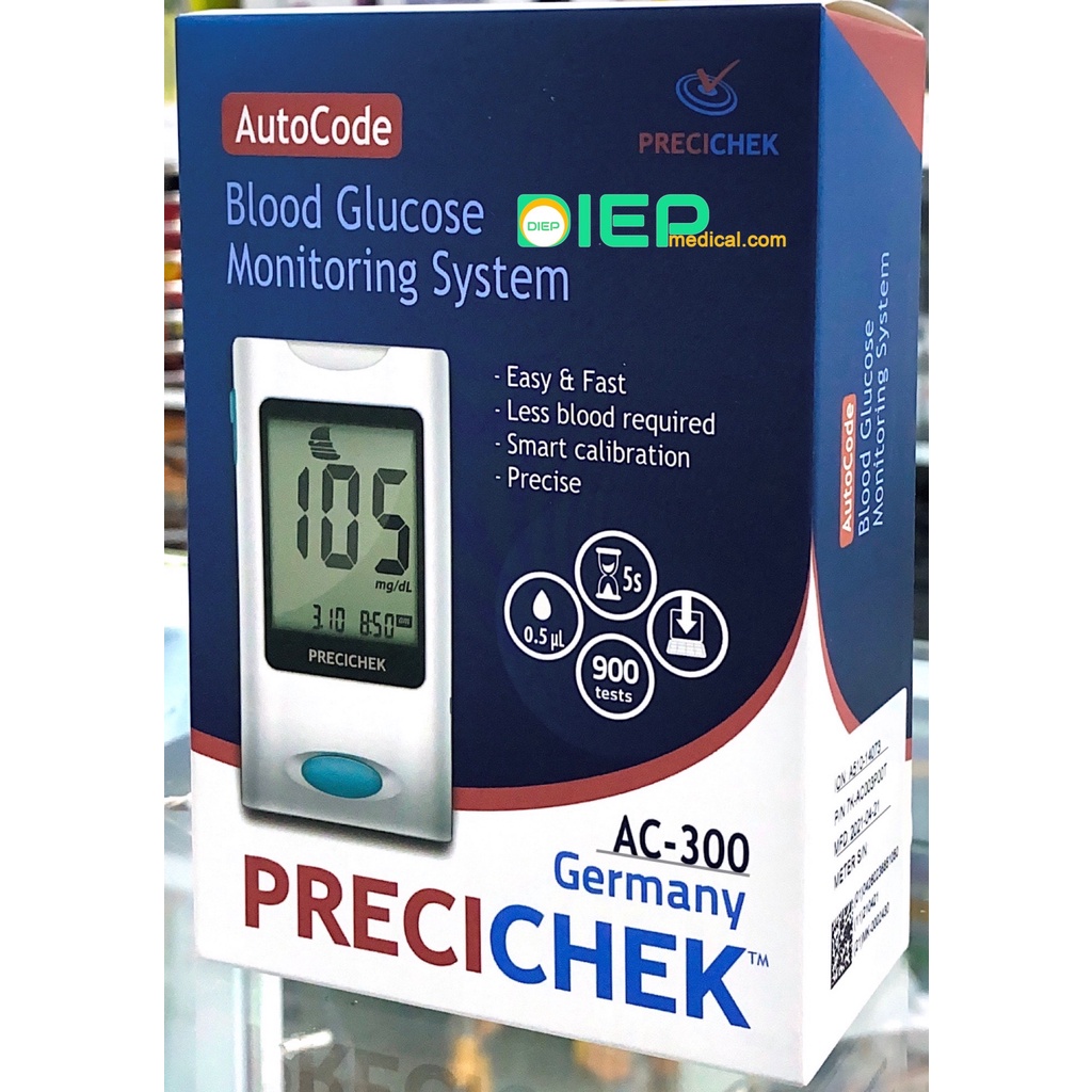 ✅ PRECICHEK AC300 - Máy thử đường huyết Precichek AC300 (Chính hãng Precichek - Đức)