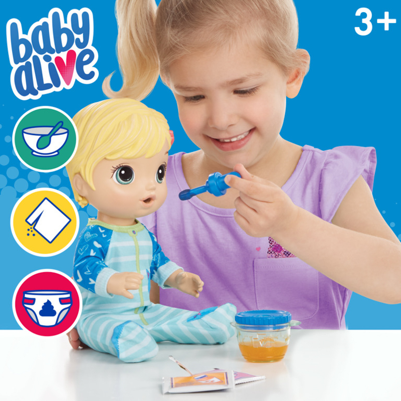 [Mã LIFEMKD3 giảm 100K đơn 499K] Đồ Chơi Búp Bê BABY ALIVE Bé Luna Tập Uống Thuốc E6937