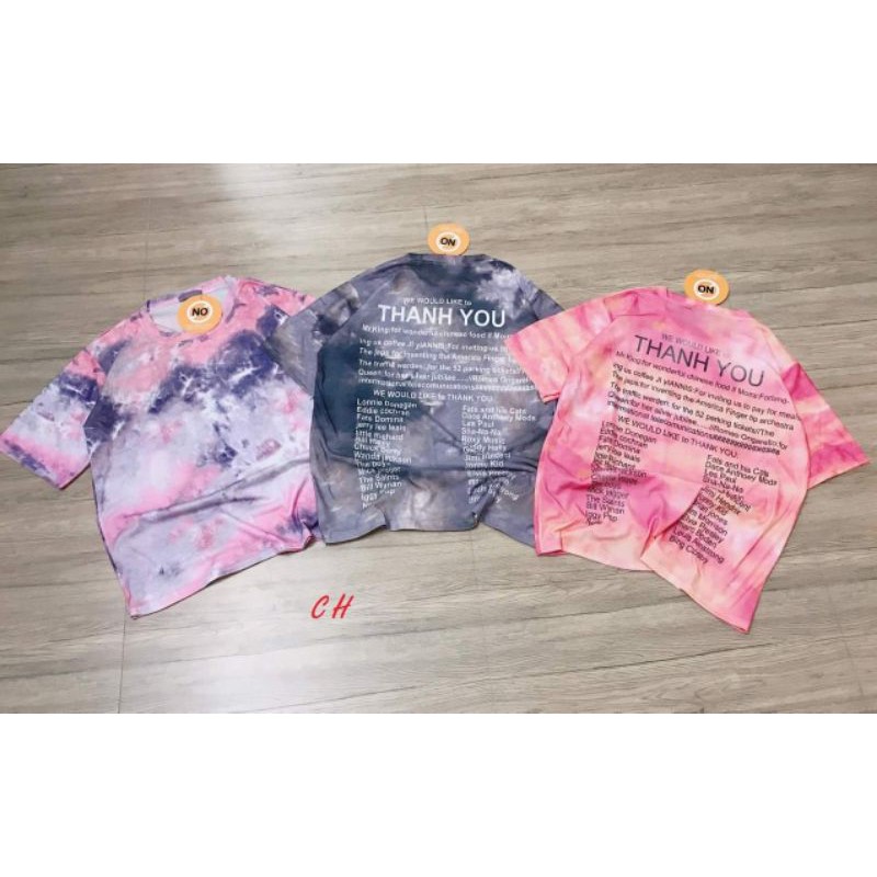 áo phông, thun loang thank you tay lỡ chất cotton mềm mịn🦋thời trang nam nữ, cặp, nhóm🦋form thụng unisex freesize giá rẻ | BigBuy360 - bigbuy360.vn