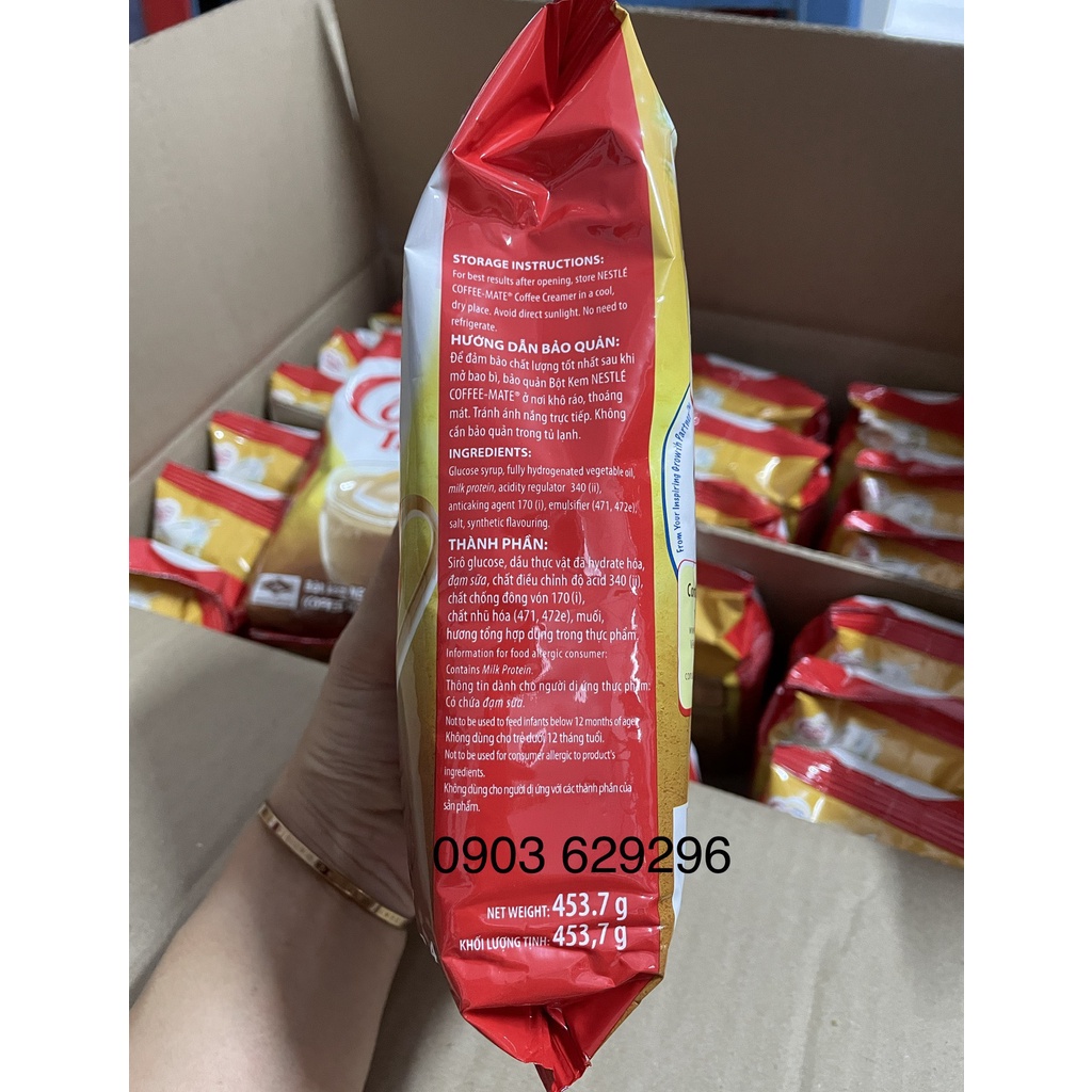 COMBO 2 BỊCH Bột kem Nestle Coffee Mate 453,7g nhập khẩu Thái Lan - DATE mới nhất - Bột kem béo pha trà sữa và cà phê