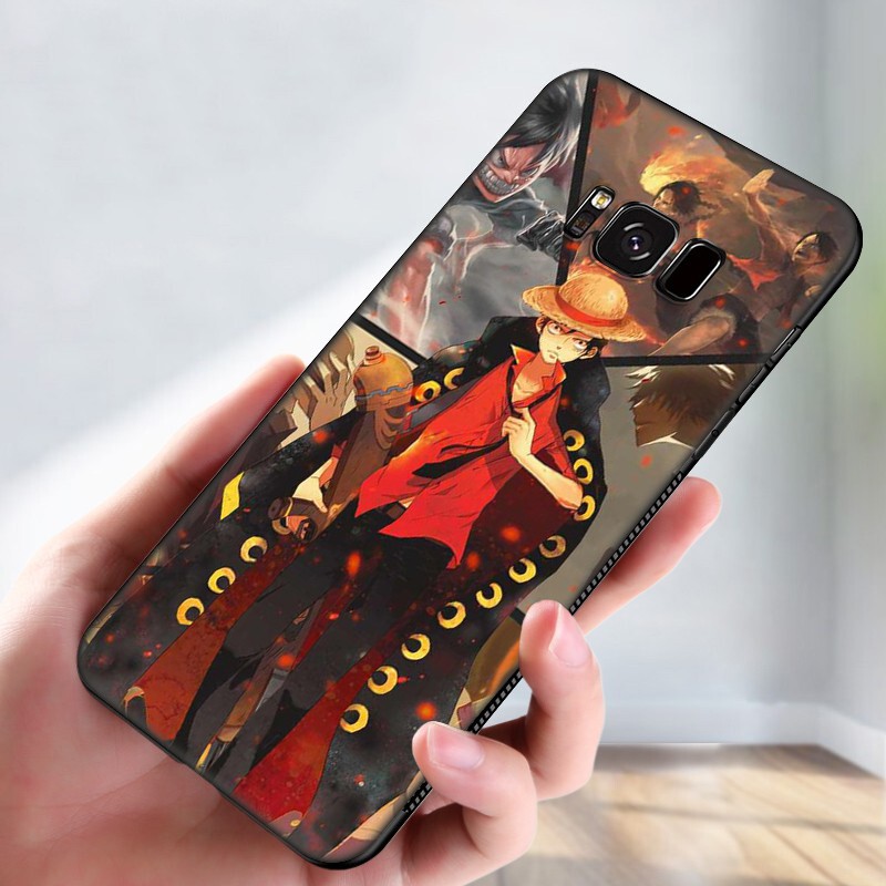 Samsung Galaxy S10 S9 S8 Plus S6 S7 Edge S10+ S9+ S8+ Casing Soft Case 58SF Luffy One Piece mobile phone case