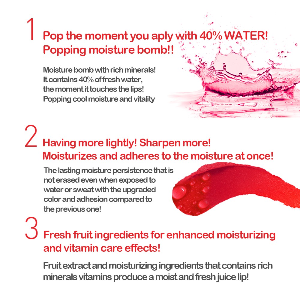 (hàng Mới Về) Son Tint Holika Holika Hình Giọt Nước | BigBuy360 - bigbuy360.vn