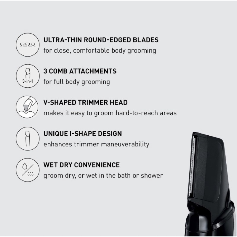 Tông đơ cạo lông toàn thân Panasonic Body Hair Trimmer ER-GK60S USA