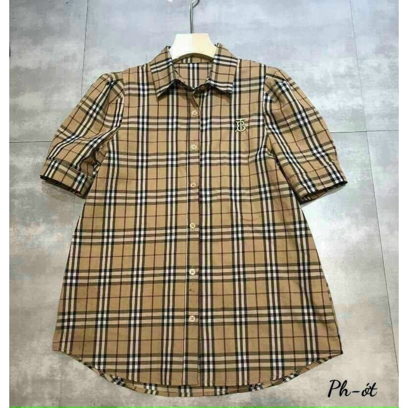 [SỈ LẺ] ÁO SƠ MI KẺ BBR TAY BỒNG KÈM TAG TT | BigBuy360 - bigbuy360.vn