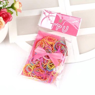 Set 100 Dây Thun Cột Tóc Nhiều Màu Thời Trang Cho Nữ