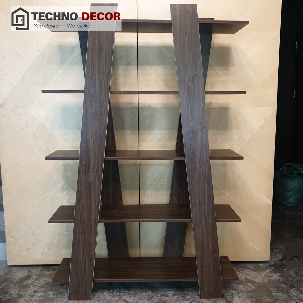 Kệ Sách Đứng Chữ X Kệ Để Đồ Đa Năng Xếp Gọn Dễ Dàng Tháo Lắp Decor Phòng Làm Việc TechnoDecor GS0011