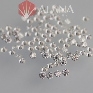 (Size từ 2.6-3.6) Kim cương Moissanite cao cấp Mỹ đính răng, Giác cắt Tròn, Màu trắng, phản ứng với máy thử kim cương