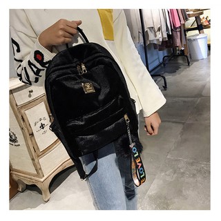 Balo nhung mini dễ thương BERI (đen) - BALO061