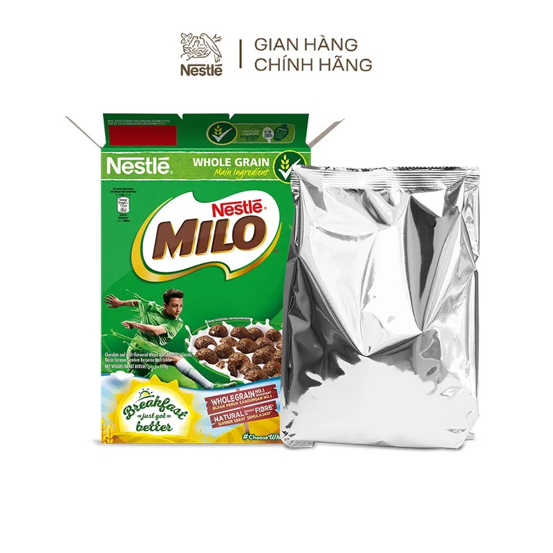 Combo 2 hộp ngũ cốc ăn sáng Nestlé: 1 hộp Koko Krunch (170g) + 1 hộp Milo (170g)