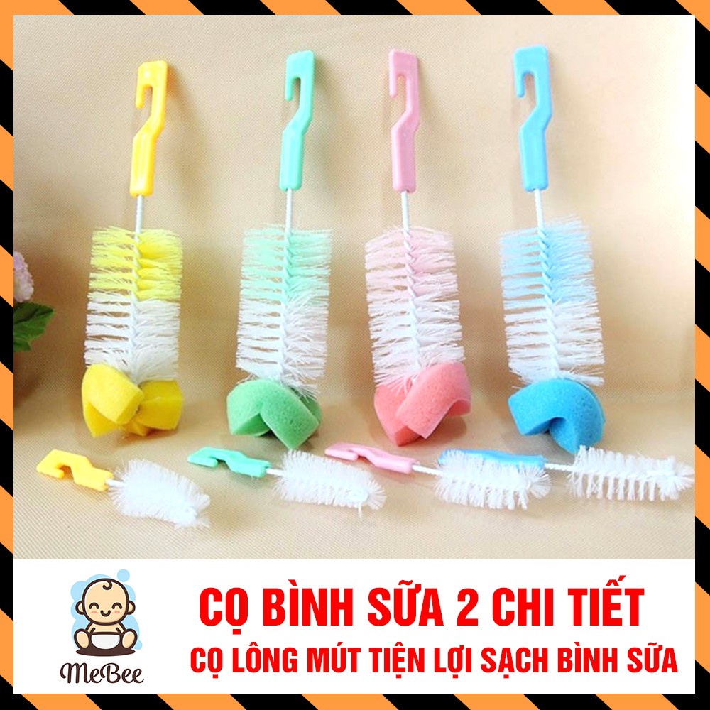 Cọ bình sữa  và núm ti Baby one attoon có  mút xốp - không mút xốp