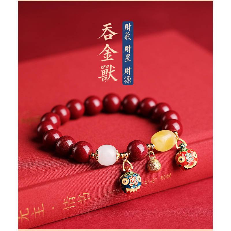 Vòng Tay Chuỗi Hạt Đá Núi Lửa Màu Vàng/Tím/Vàng Phong Cách Hoàng Đạo/ Hoàng Đạo Thời Trang Cho Nữ