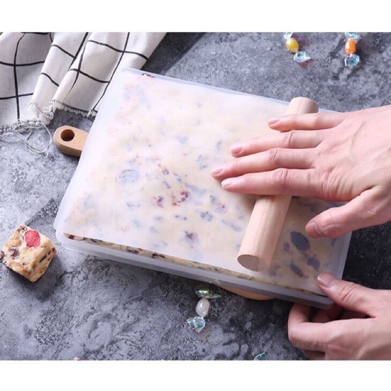 Khuôn làm kẹo Nougat đế rời 60 viên