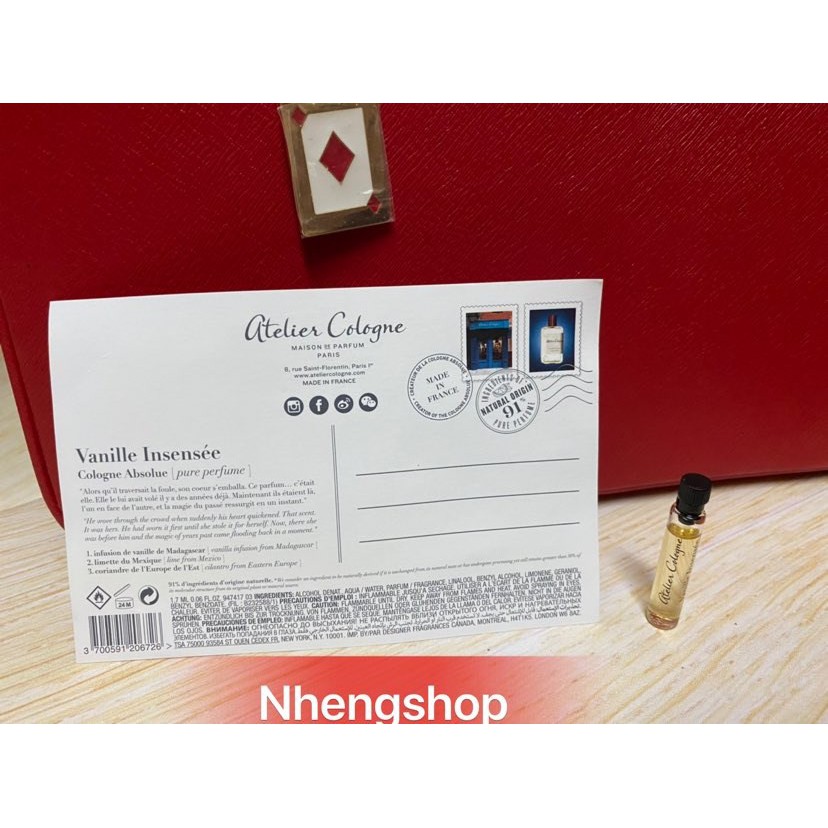 Mẫu thử nước hoa Atelier Cologne