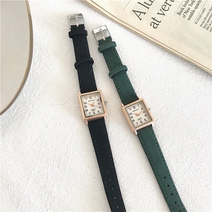 Đồng hồ nữ mặt vuông ROMA dây da thời trang cao cấp vintage - Tiệm của Tô | BigBuy360 - bigbuy360.vn