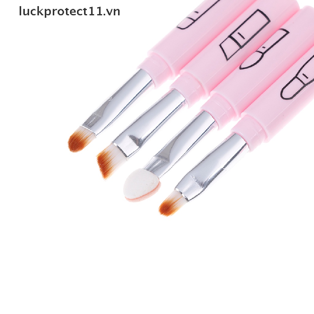 (Hàng Mới Về) Cọ Trang Điểm 4 Trong 1 Tiện Lợi