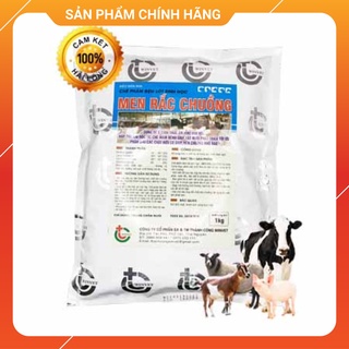 Men rác chuồng, Men vi sinh khử triệt để môi hôi chuồng trại,Chế phẩm đệm lót sinh học 1Kg.