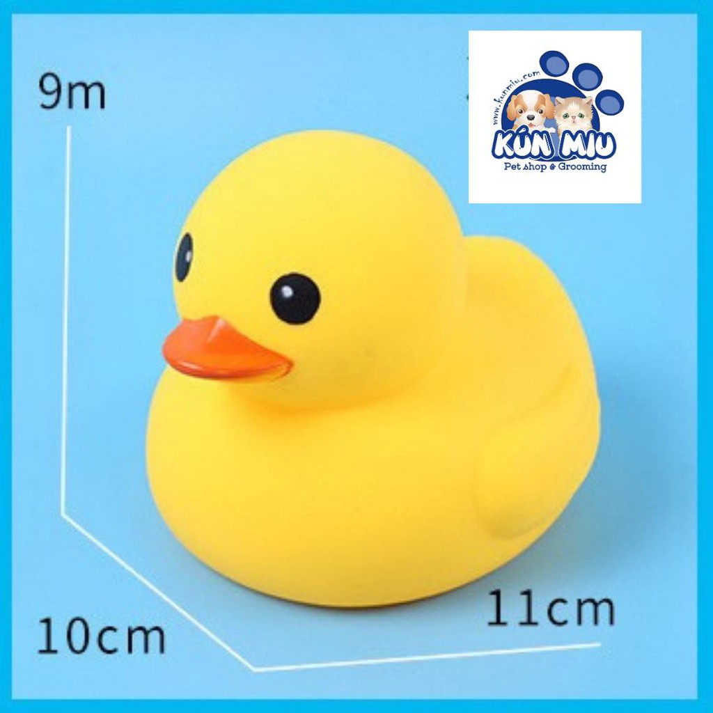 Vịt đồ chơi cao su cho chó mèo size 10cm