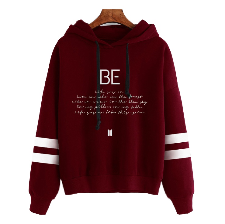 Áo Hoodie Tay Dài In Chữ Bts Love Yourself