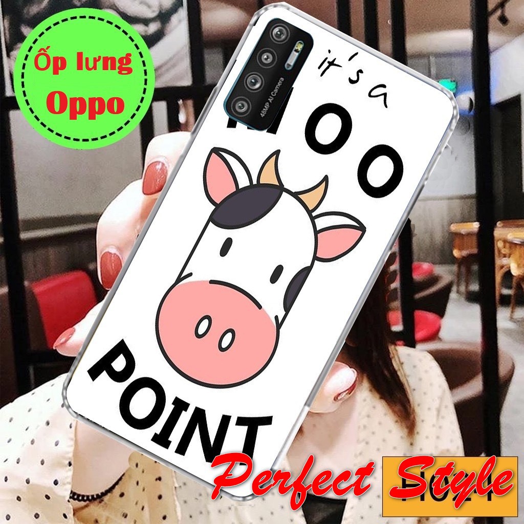 Ốp lưng Silicon in UV Bò sữa Oppo A15/A15s/Reno 5/Reno 4/A52/A53/A92/A93/A1k/A3s/A5s/F9/F5/F7/Reno 3/A91/A31/A52/A72/A92