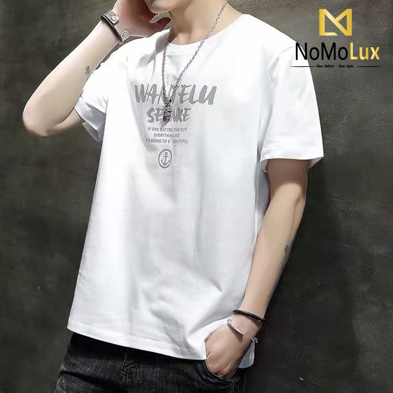 Áo thun nam form rộng 💢 Freeship 💢 Áo thun nam ngắn tay cổ tròn  NoMoLux mã HT013 chất thun cotton co dãn mềm mại | BigBuy360 - bigbuy360.vn