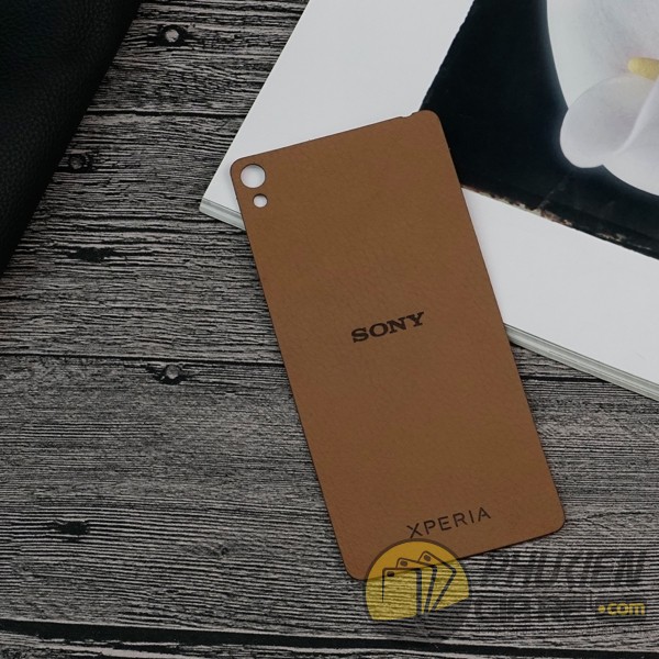 Miếng dán da Sony E5 da bò 100% (Made in Việt Nam)