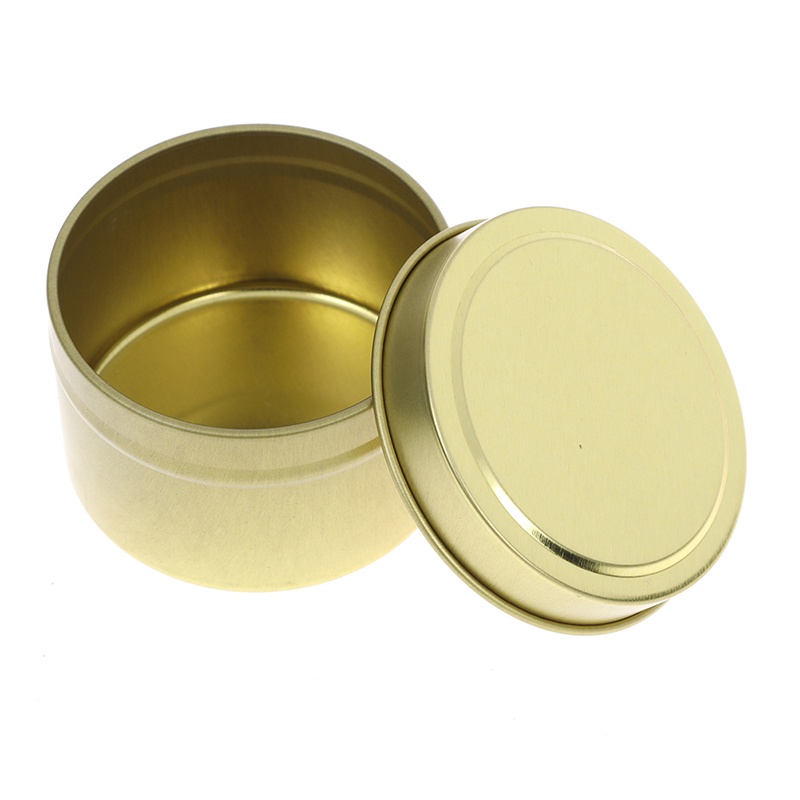 Hộp Thiếc Đựng Nến / Mỹ Phẩm 4oz Có Nắp Tiện Lợi