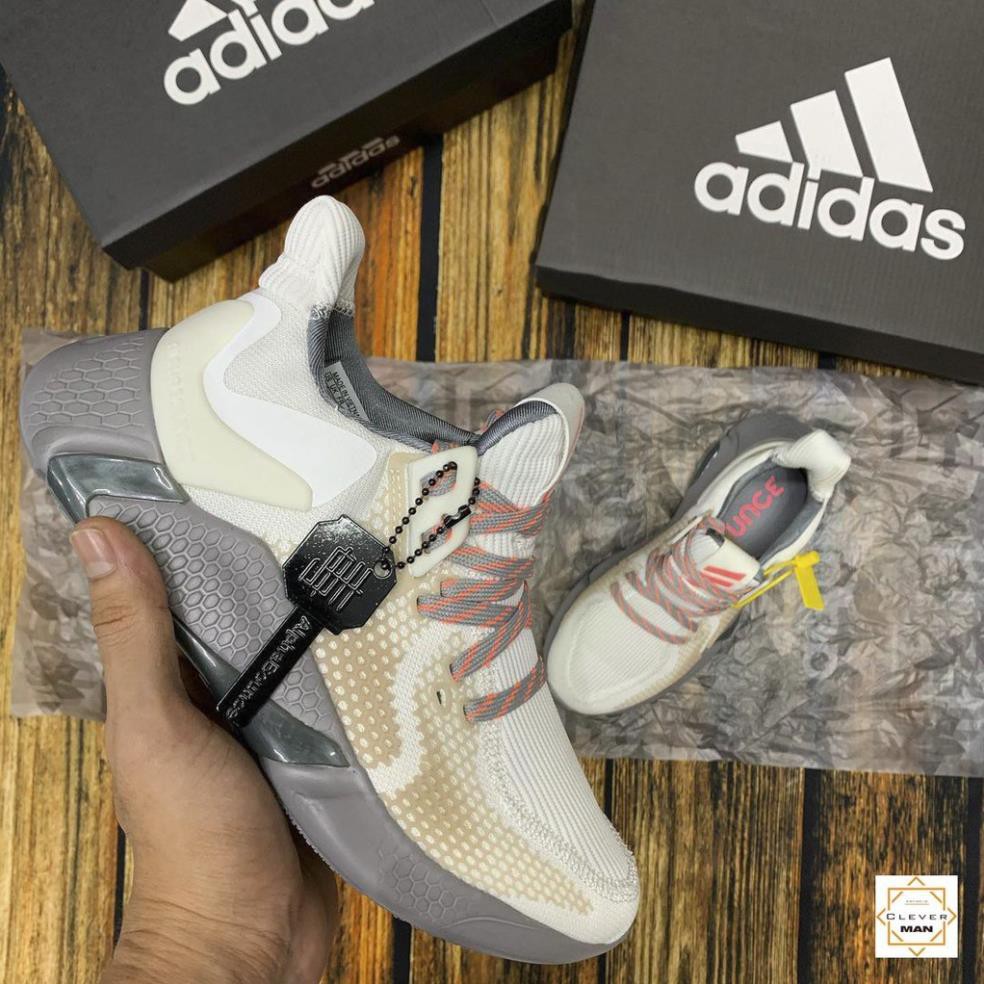 (FREESHIP+FULLBOX) Giày thể thao sneakers ALPHABOUNCE 2020 instinct M cream màu kem đế xám