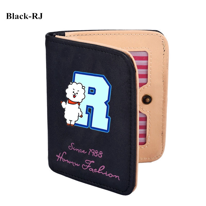 KPOP BT21 Short Wallet BTS Cartoon Card Pack Letter wallet