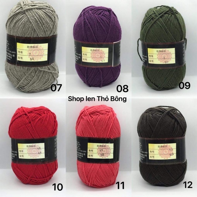 Len milk cotton loại 1