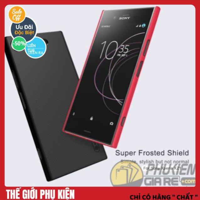 [SHIPNOW] Ốp lưng Nillkin sần Xperia XZ1 xịn chính hãng tặng kèm kính cường lực